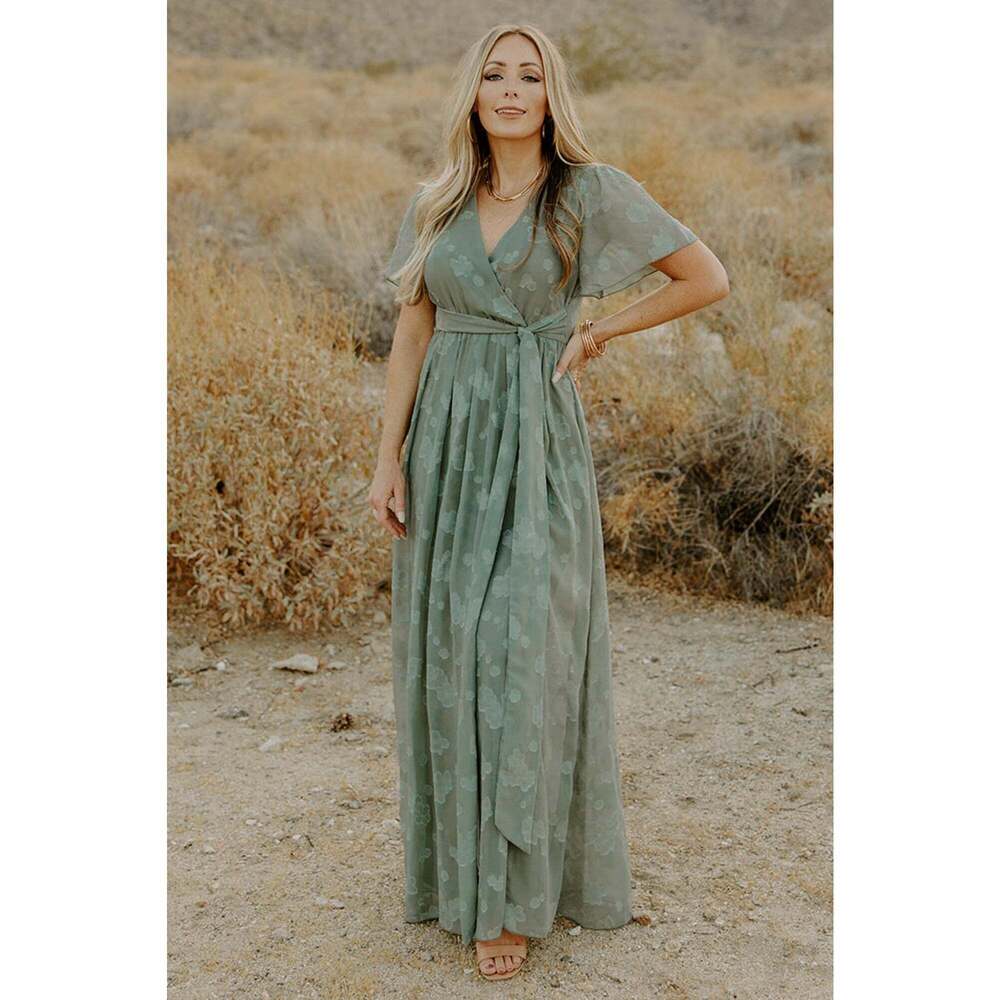 Baltic Born Faye Maxi Dress | Eucalyptus Size MM